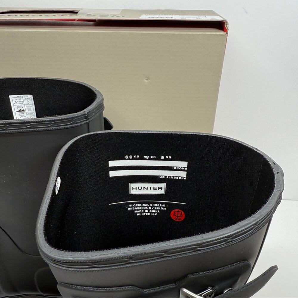 NIB •Hunter Women's Original Short Rain Boots Size:8 - Picture 4 of 7